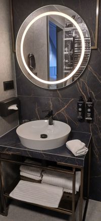Sink and mirror