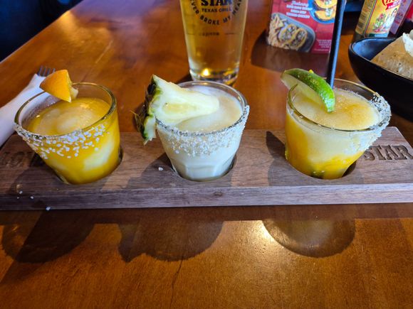 Mix of Margaritas and they were tasty