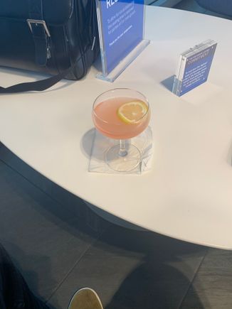 Liberty Bell a gin-based drink. Oddly enough no crack in the glass :-)
