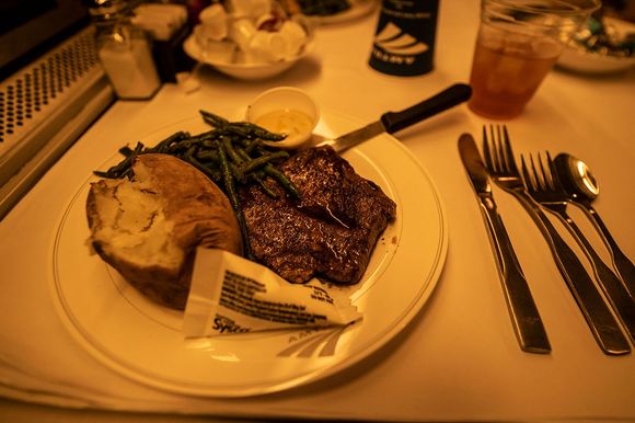 Diner level steak; it was filling and got the job done. Nothing to really complain about. 