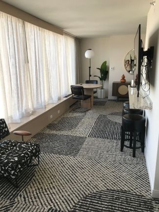 View looking at “corner” of the suite