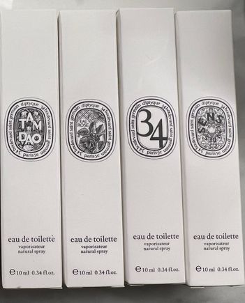 For those interested - different samples of the EDT in circulation, Male version contains the Tam Dao and Female one contains Eau des Sens, previous ones contains 34 or Eau Rose