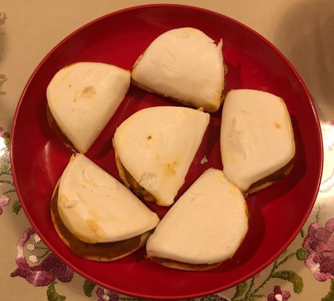 Otak buns ( stuffing was spicy fish “ paste “ )