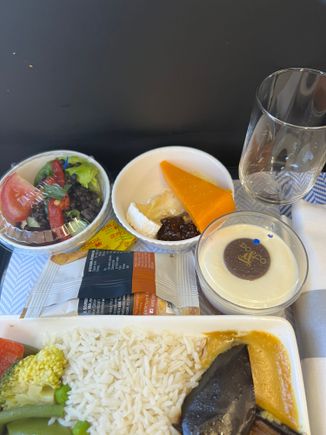 LHR-LIS - aubergine curry 