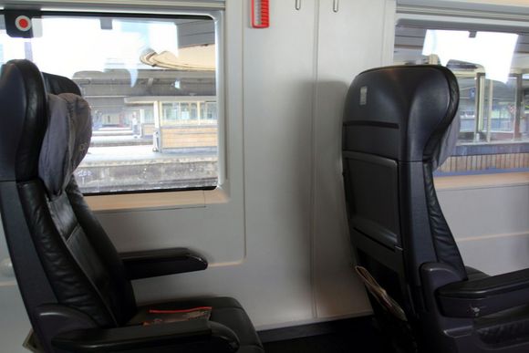 Deutsche Bahn ICE first class interior 