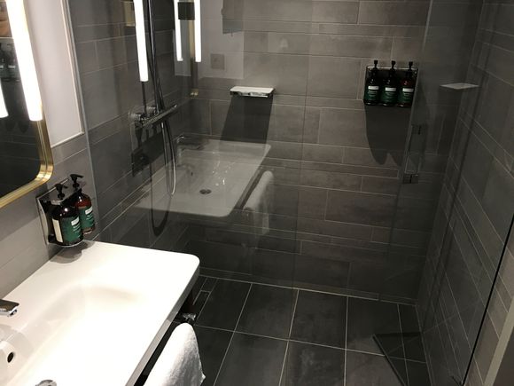  stall with seperate hose and rainforest shower