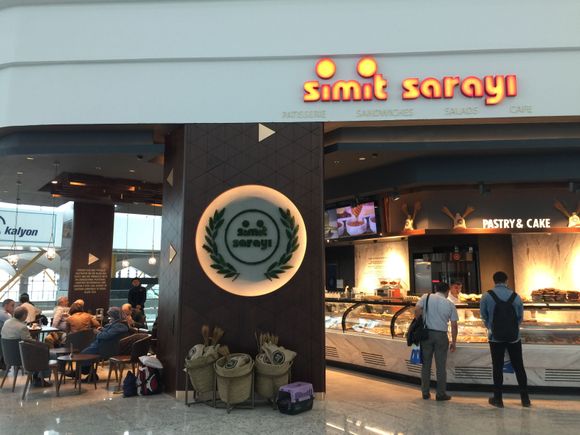 One of few cafes