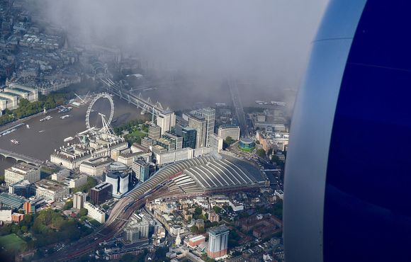 Arriving London from premium econoly