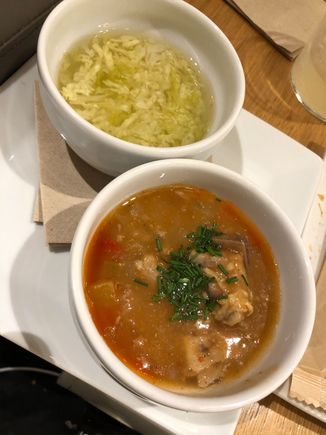 Cabbage soup and Shredded Pork