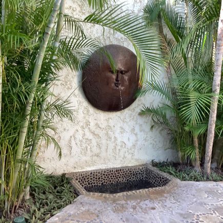 Entrance patio fountain