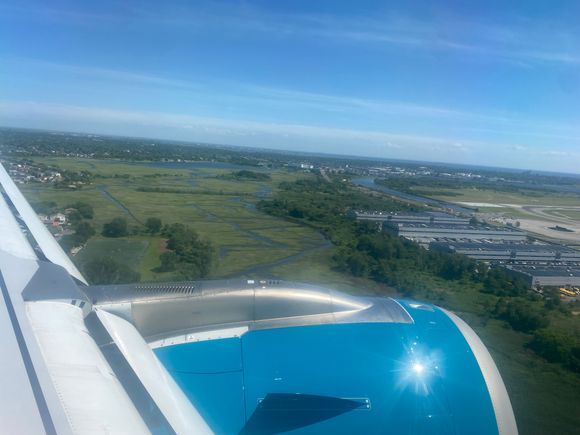 About to land at JFK