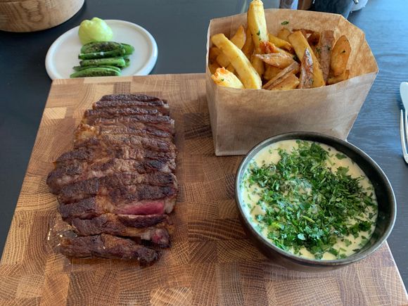 The Rib Eye Steak & Sides