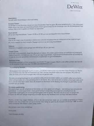 Welcome letter (back)