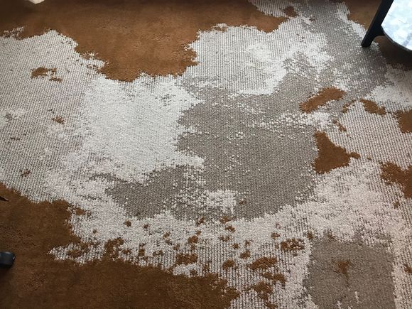 Unfortunately this style of carpet seems to be the trend in hotel renovations.  I think this is my least favorite yet.