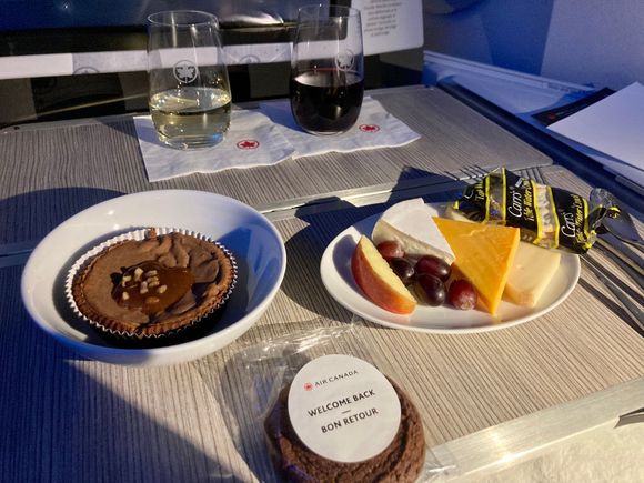 Cheese and desert, I only wish they would bring back the tablecloth.