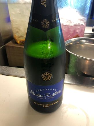 Champers out in the club lounge today in T5 South
