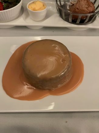 Average Malva pudding; better than the outbound apricot soufflé 