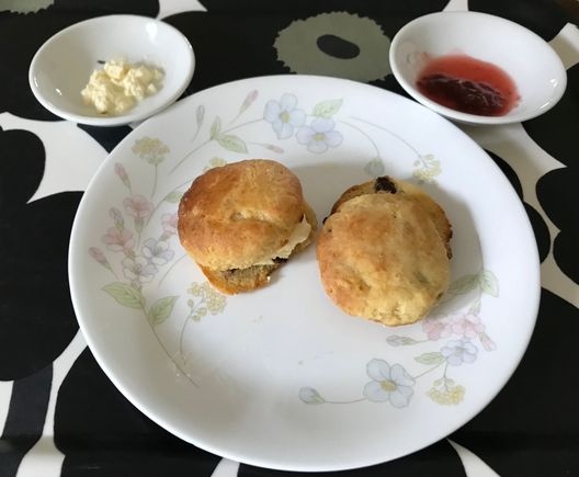 2 more with strawberry jam & English clotted cream