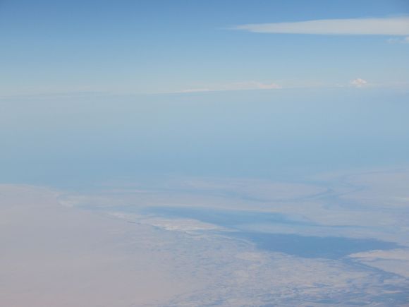 Desert and top of the Gulf of California to the distance
