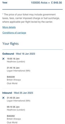 LHR-BOS-LHR from a UK account
