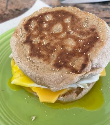Home made sausage McMuffin