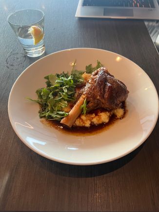 Lamb - always great. Paired it with two quarter glasses of red wine (not the textbook). 