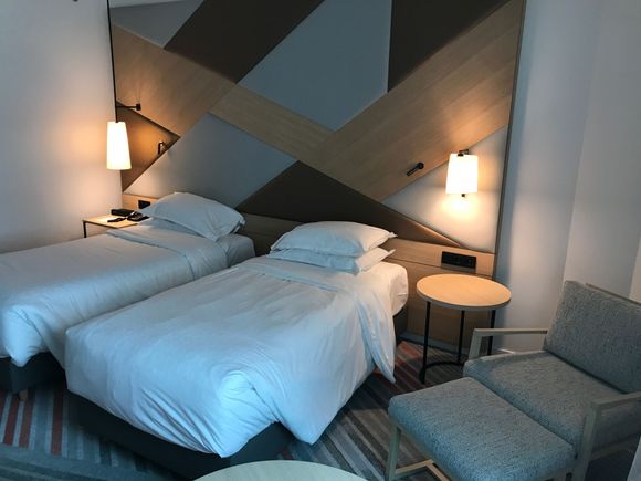 Comfy beds - room had good blackout curtains