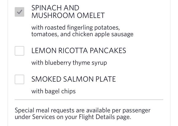 SFO-JFK brekkie