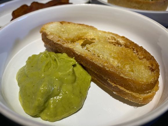 AVOCADO TOAST - without the feta which unfortunately also eliminated the roasted tomatoes.