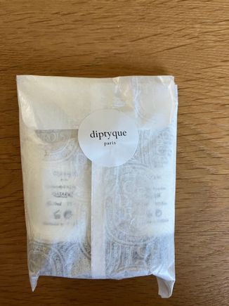 The creams are wrapped in thin paper, very chic 