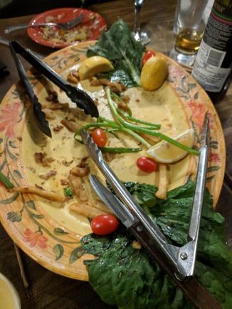 Same dish after we were done with it. :)
