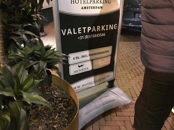 Valet service is offered
