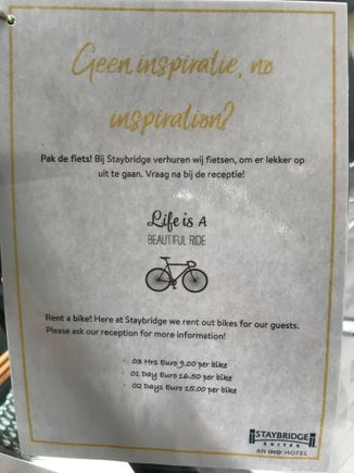  What's the Dutch life  without bicycles