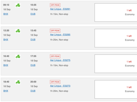 BA reward flight availability