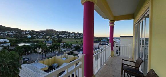 Balcony view from my mountain view room