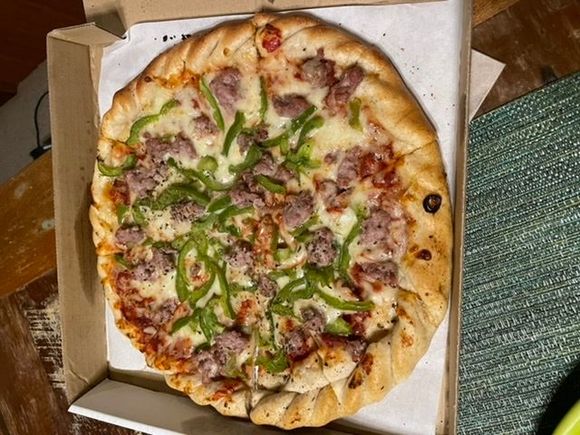 Sausage and pepperoni from Brick Oven Kaua’i 