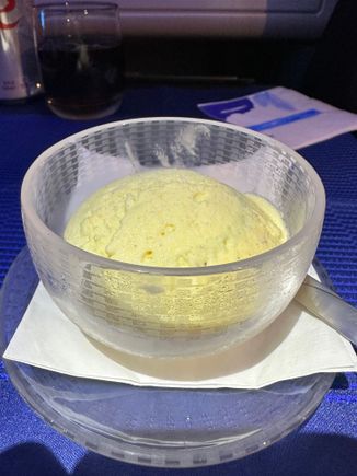 Weak dessert and never offered the accompaniments to this supposedly “sundae” selection. 