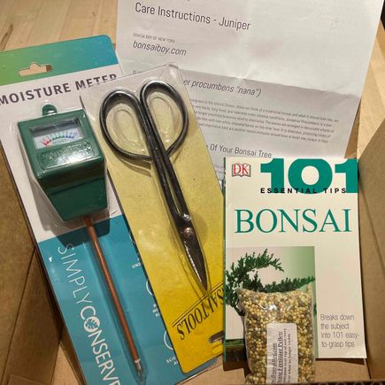 Tools for taking care of bonsai tree gift