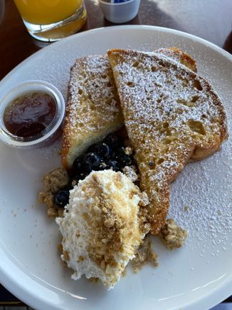 French toast - I am not usually a fan of French toast, but OMG it was so fluffy and tasty. Best item we enjoyed on the breakfast menu.