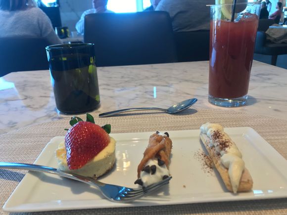 The New York Trio. Personal favs of mine now, I wasn’t planning on ordering dessert , but did it anyways, at the recommendation of the server. 