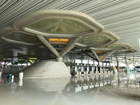 Or it can be quite empty (built for expansion or for restart more international flights 