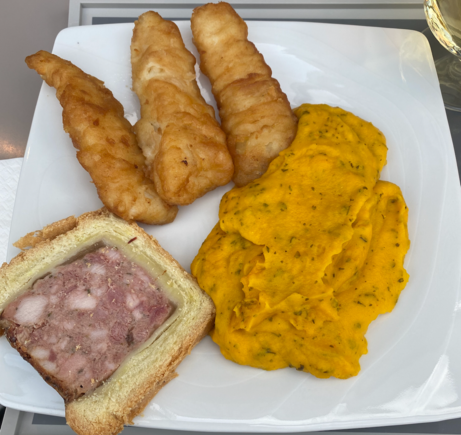 For lunch hours, fish sticks are back, this time with a tasty pumpkin purée