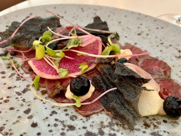 Venison carpaccio