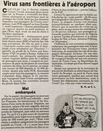 Le Canard enchainé, 3 février 2021