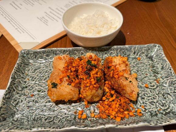 Main - Crispy black cod with golden garlic and chilli