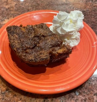 Kim Laidlaw’s Apple Whiskey Cake. Stunningly delicious. I set the oven temp to 350 (instead of 325 ) and I’m glad I did as the brown sugar and butter made such a delicious crispy edge. Lots of diced apples so it was still moist. If it sounds good, the recipe is easily available online. 
