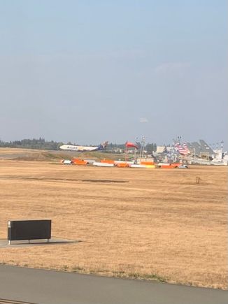 turning onto the taxiway at PAE … this *might* be the final 747 about to take the runway for a production check flight
