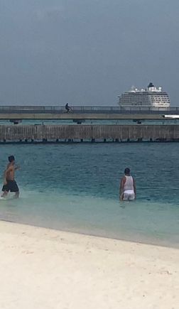 Visible from anywhere on the islands with a sight line.