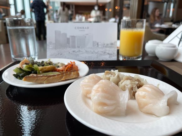 Some items from the Japanese section of the buffet