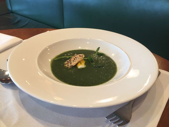 Spinach watercress soup